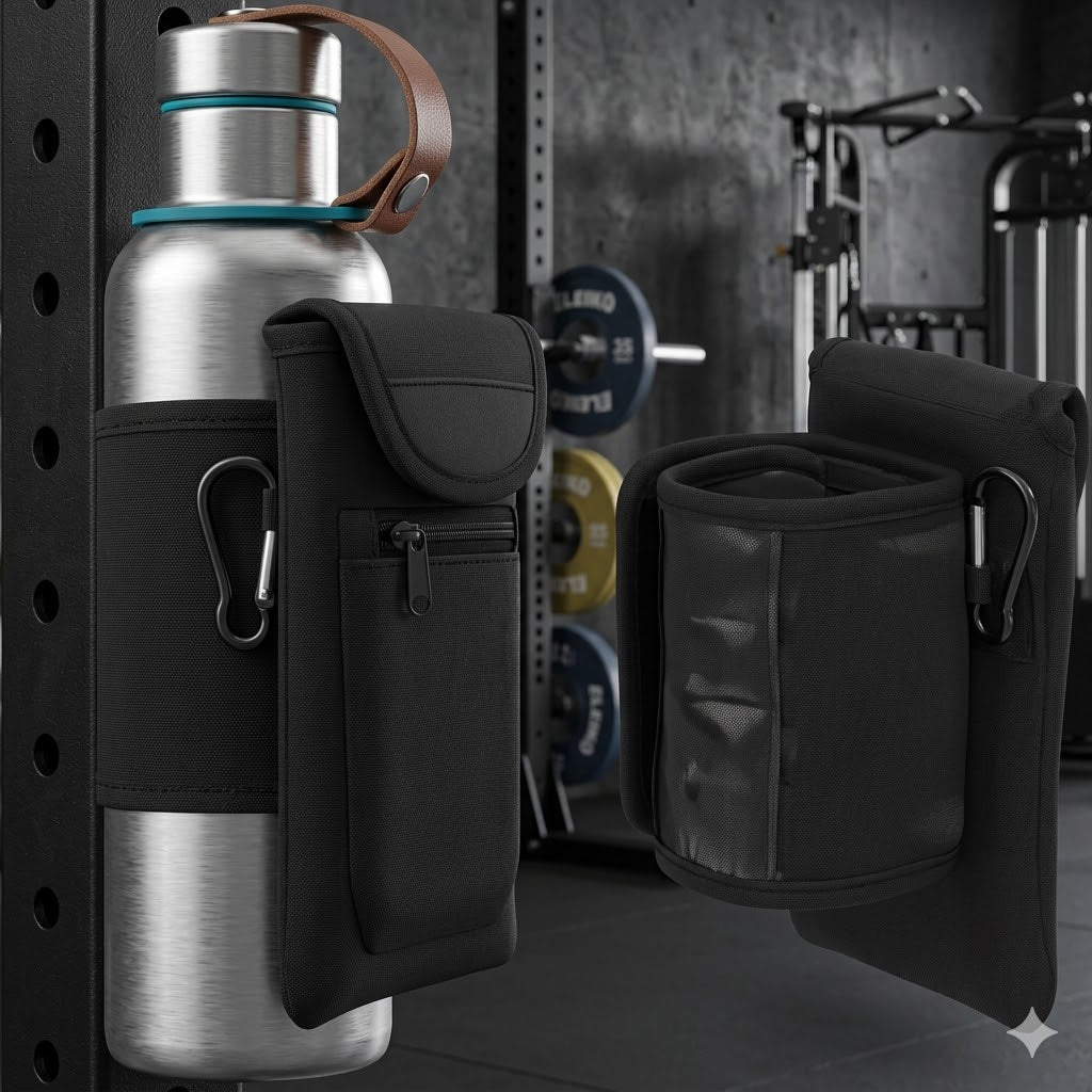 Funda Magnética para Gym – Botella + Celular, Llaves y Tarjetas a la Mano